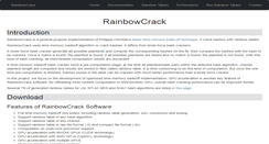 Desktop Screenshot of project-rainbowcrack.com
